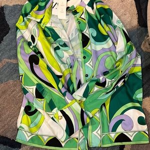 Colorful button down shirt